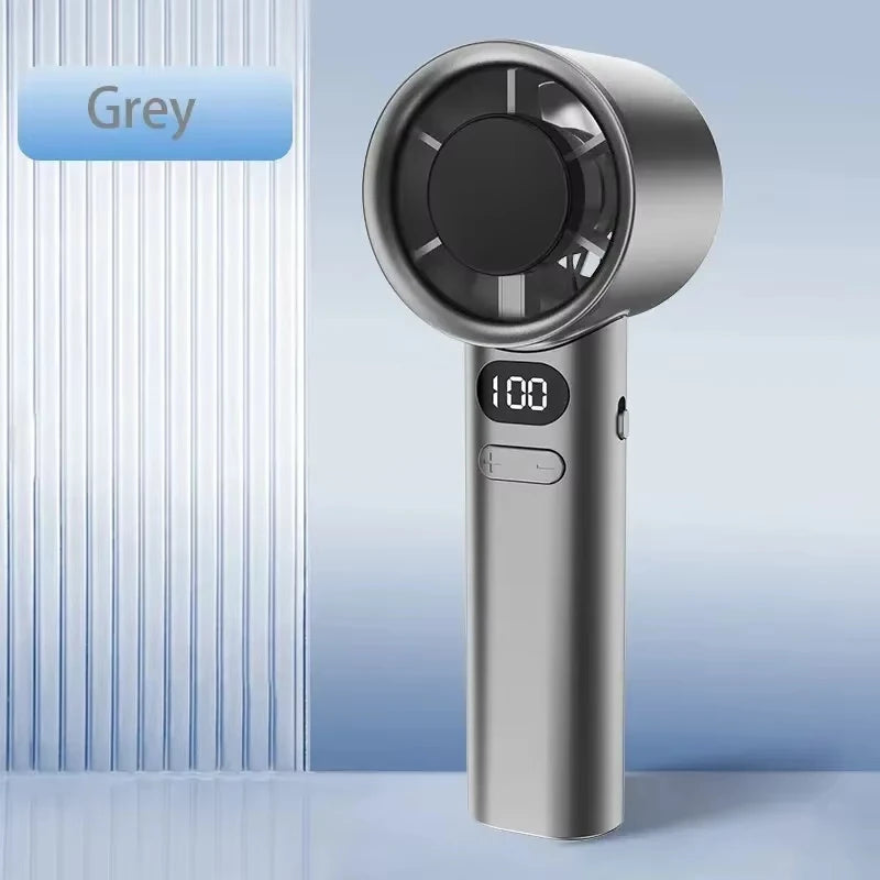 New Mini Handheld Fan 120 Speed Portable Desktop Fans Instant Cooling with Ice Mode Rechargeable Stylish Personal Fan for Women